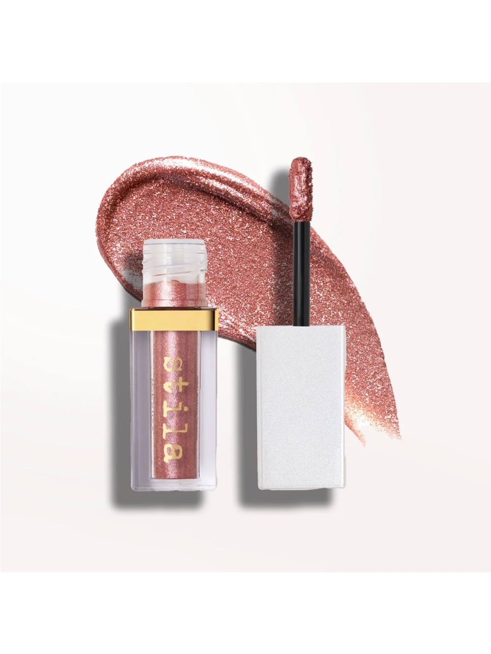 NWT Stila Glisten & Glow Liquid Eyeshadow — Rio (Rose Copper) - 4.5mL